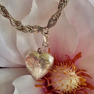 925 Silver Heart Locket Bracelet